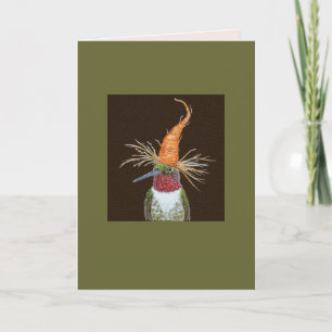 Aldous the hummingbird card