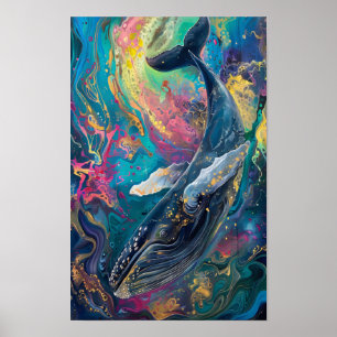 Ale Abstraite dans les fantastiques Vibes Poster d