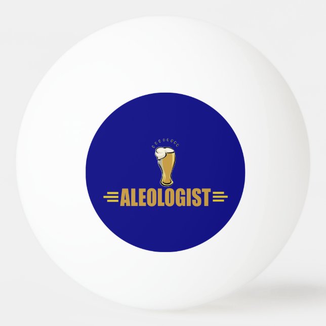 Ale, Beer Drinking Ping Pong Ball (Front)