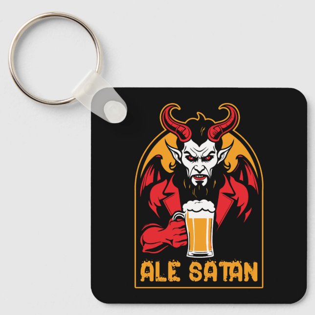 Ale Satan - Beer Drinking Keychain (Front)