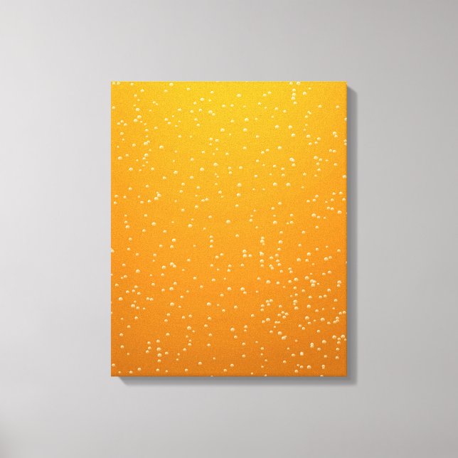 Ale with Tiny Bubbles Background Art Canvas Print (Front)