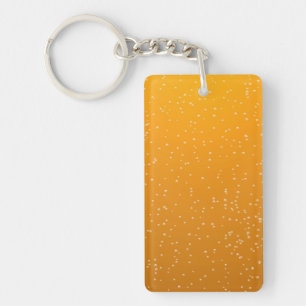 Ale with Tiny Bubbles Background Art Keychain