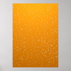 Ale with Tiny Bubbles Background Art Poster