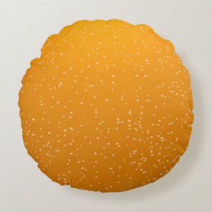 Ale with Tiny Bubbles Background Art Round Pillow