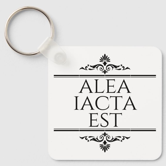Alea Iacta Est Keychain (Front)