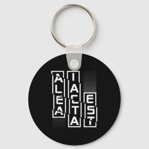 Alea Iacta Est Latin Phrase Language Motivation Sa Keychain