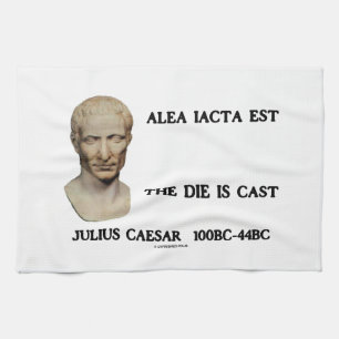 Alea Iacta Est The Die Is Cast Caesar Kitchen Towel