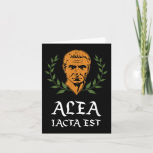 Alea Iacta Est - The Die Is Cast Latin Julius Caes Card