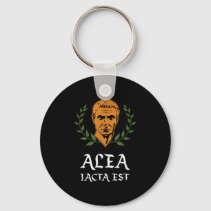 Alea Iacta Est - The Die Is Cast Latin Julius Caes Keychain