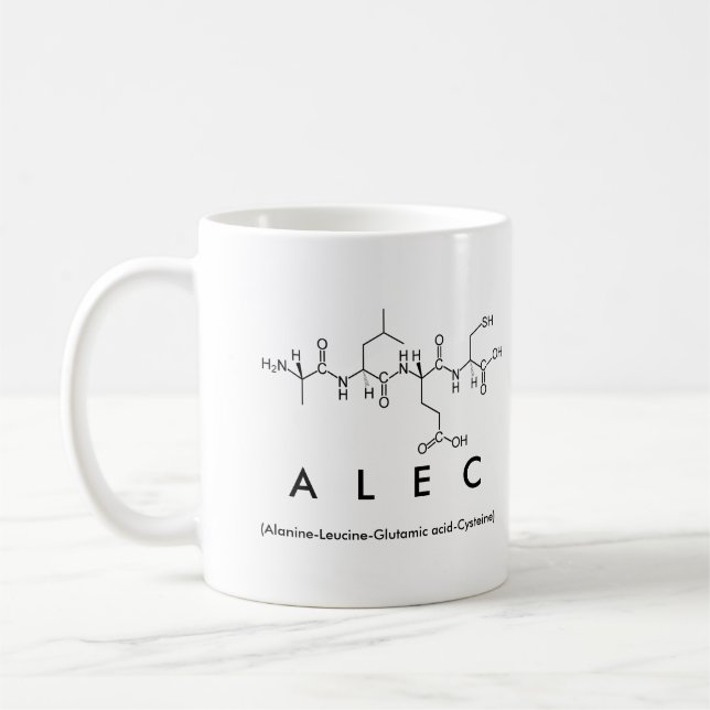 Alec peptide name mug (Left)