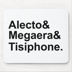 Alecto Megaera Tisiphone Greek Furies of Myth Mouse Pad