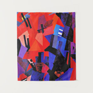 Aleksandra Ekster painting, Cityscape Composition Tapestry