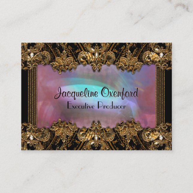 Alembertaine Elegant Professional Business Card (Front)