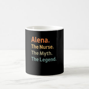 Alena The Nurse The Myth The Legend Funny Vintage  Coffee Mug