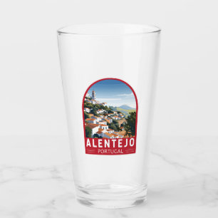 Alentejo Portugal Travel Art Vintage Glass