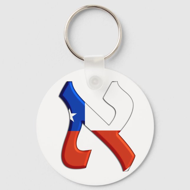 Aleph Chile.png Keychain (Front)