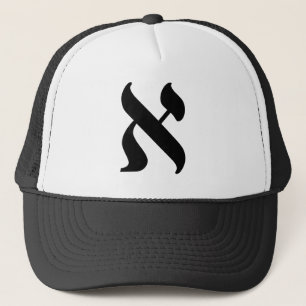 Aleph -  the Hebrew letter Trucker Hat