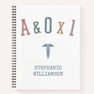 Alert and Oriented to Person A&OX1 Nurse Gift Notebook