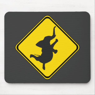 Alert: Dancing Elephant Xing! Mouse Pad
