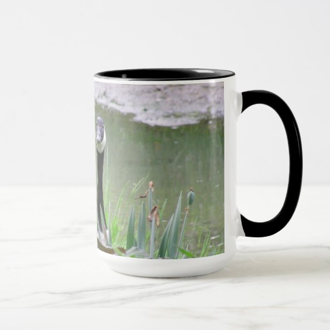 "ALERT GOOSE/COFFE PERKS ME UP!" MUG (Right)
