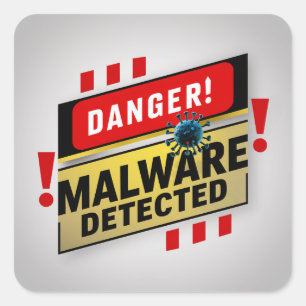 Alert: Malware Detected - Avoid Clicking   Sticker