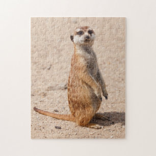 Alert Meerkat Standing Jigsaw Puzzle
