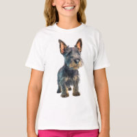 Alert Scruffy Scottish Terrier Puppy Kids
