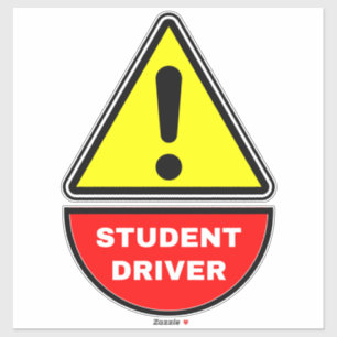 (Alert Sign) Student Driver 