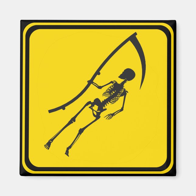 Alert: Skeleton ahead! Magnet (Front)