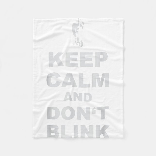 Alert - Weeng Angel - Keep Calm And Dont Blink 2  Fleece Blanket (Front)
