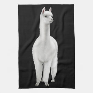 Alert White Alpaca Kitchen Towel