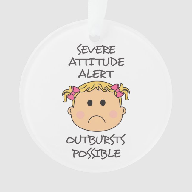 Alerte d'attitude sévère (devant)