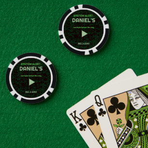 Alerte Système Jetons de Poker Enterrement de Vie