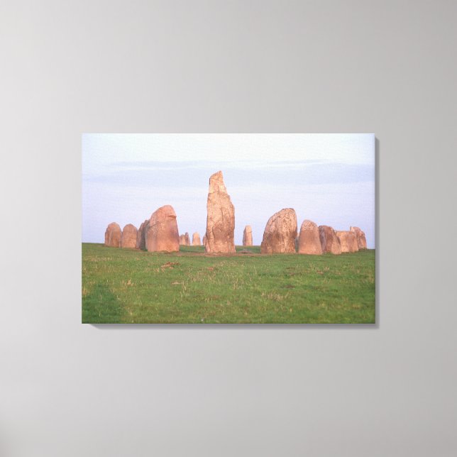 Ales Stenar 'ship setting' stone circle Canvas Print (Front)