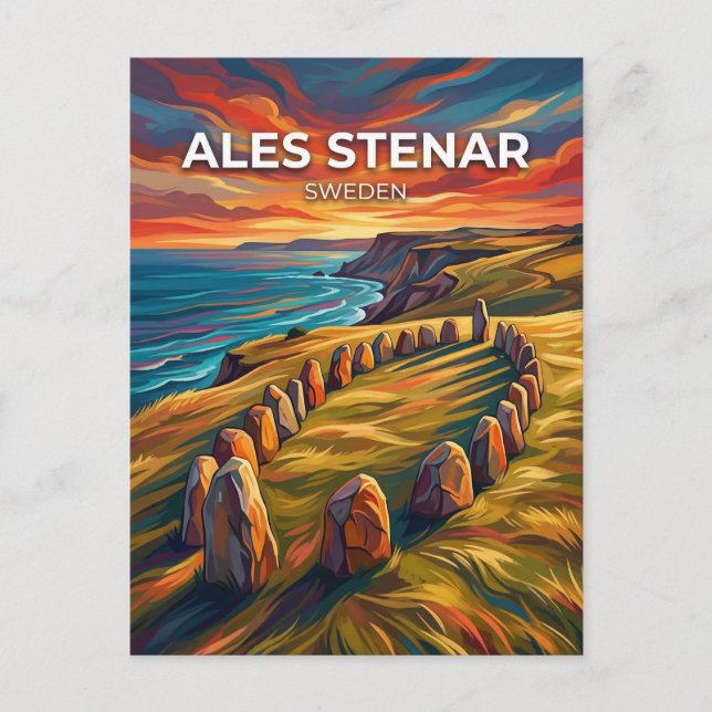 Ales Stenar Sweden Postcard (Front)