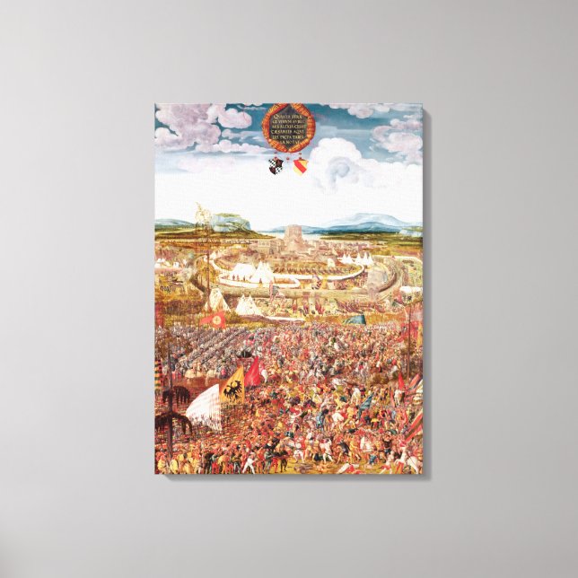 Alesia Besieged by Julius Caesar Canvas Print (Front)