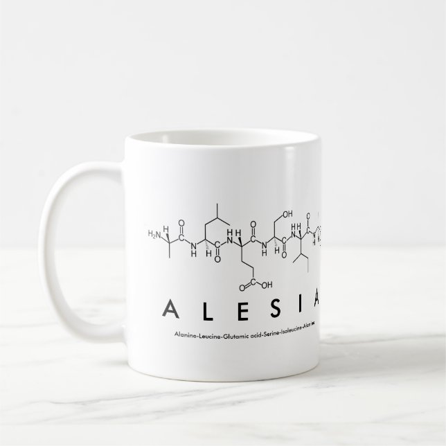 Alesia peptide nom mug (Gauche)