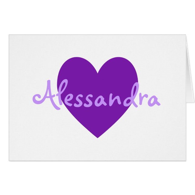 Alessandra en violet (Devant horizontal)