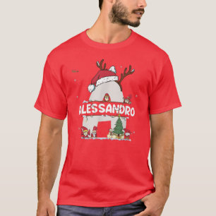 Alessandro Christmas w Alessandro Name for funny T-Shirt