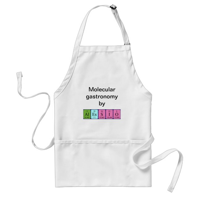 Alessio periodic table name apron (Front)