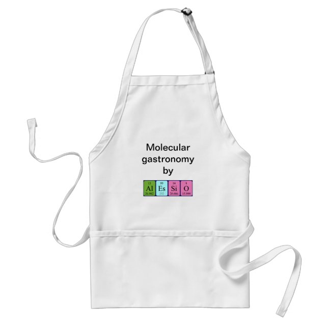 Alessio periodic table name apron (Front)
