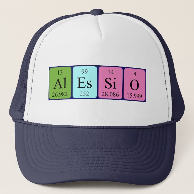 Alessio periodic table name hat (Front)