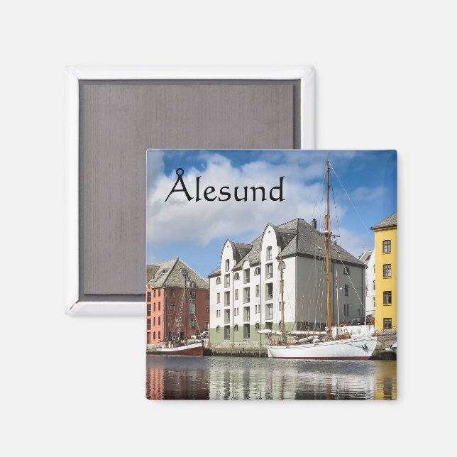 Alesund Norway Magnet (Front/Back)