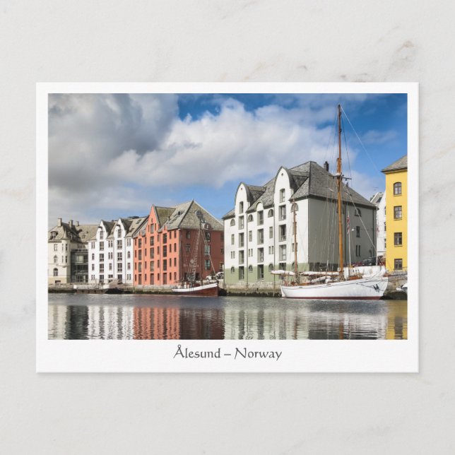 Alesund Norway Postcard (Front)