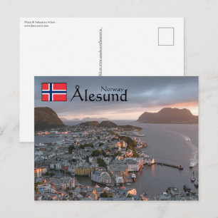 Alesund Norway Souvenir Postcard