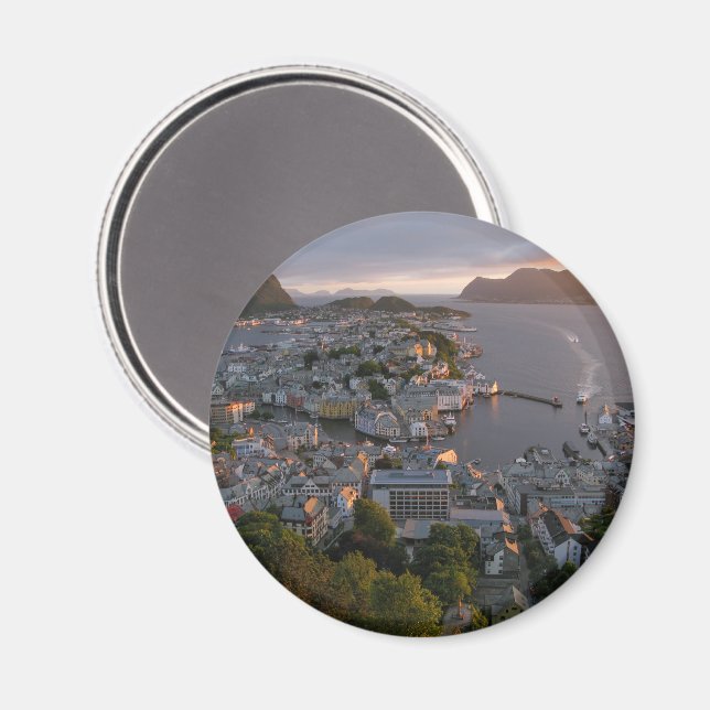 Alesund Souvenir  Magnet (Front/Back)