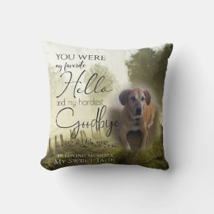 Aletha Private My Favourite Hello Country Pet Throw Pillow