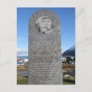 Aleut Relocation Memorial, Unalaska Island Postcard