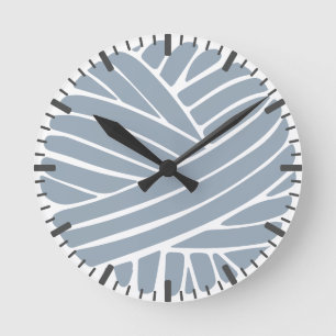 Aleutian Minimal Modern Yarn Ball Round Clock