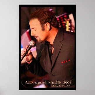 ALEX in concert! Poster - Customized